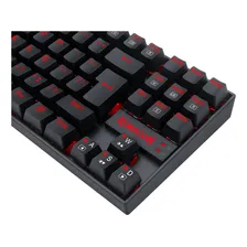 Teclado Gamer Redragon Kumara Preto com Rgb Vermelho Mecânico ABNT2 Switch Brown K552-2 Foto mini  2