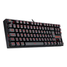 Teclado Gamer Redragon Kumara Preto com Rgb Vermelho Mecânico ABNT2 Switch Brown K552-2 Foto mini 4