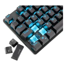 Teclado gamer T-Dagger Bora QWERTY Outemu Blue inglês US cor preto com luz azul Foto mini 4