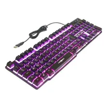 Teclado Gamer Thunder Evus Tc-05 Iluminado Rgb Usb Foto mini 2