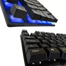 Teclado Gamer Usb Semi Mecânico Iluminado Exbom Bk-152c Foto mini 4
