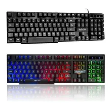 Teclado Gamer Usb Semi Mecânico Iluminado Exbom Bk-152c Foto mini 3