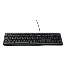 Teclado Logitech K120 Abnt2, Com Fio Usb Idioma Português Brasil Cor De Teclado Preto Foto mini 1