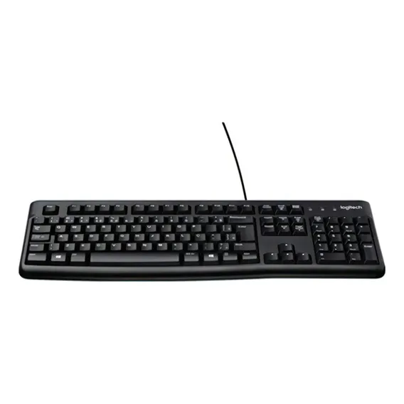 Teclado Logitech K120 Abnt2, Com Fio Usb Idioma Português Brasil Cor De Teclado Preto Foto 1