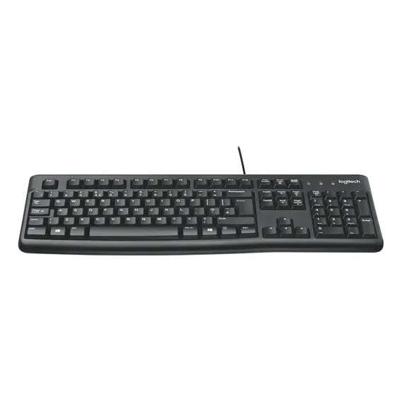 Teclado Logitech K120 com cabo USB/preto Foto 1