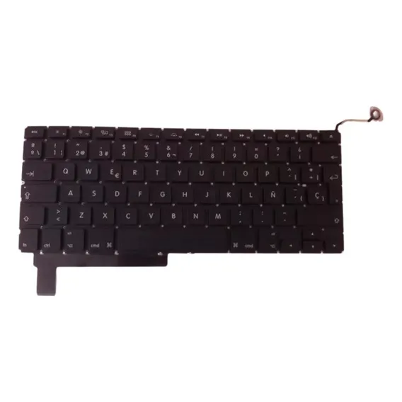 Teclado Macbook Pro 15 A1286 2009 2010 2011 2012 Cor espanhola preta Foto 1