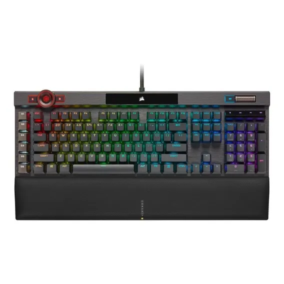 Teclado Mecânico Gamer Corsair K100 Rgb - Preto Foto 1