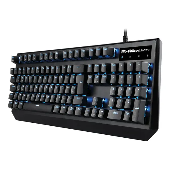 Teclado Mecânico Gamer Philco Pkb95 Outemu Brown Switch Cor de teclado Preto Idioma Português Brasil Foto 1