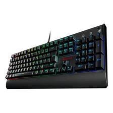 Teclado mecanico gamer Redragon Kala K557 QWERTY Outemu Brown português Brasil cor preto com luz RGB Foto mini 4