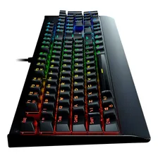 Teclado mecanico gamer Redragon Kala K557 QWERTY Outemu Brown português Brasil cor preto com luz RGB Foto mini  3