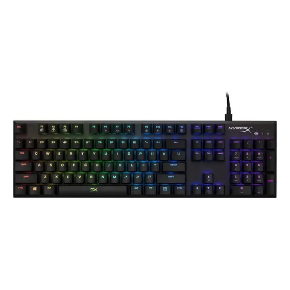 Teclado Mecânico Gamer Alloy Fps Rgb Us Hx-kb1ss2-us Hyperx Cor de teclado Preto Idioma Inglês US Foto 1