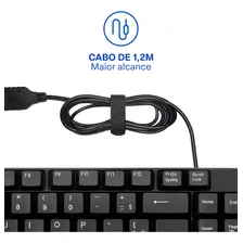 Teclado Multilaser Slim Preto Laser Usb - Tc193 Foto mini 4