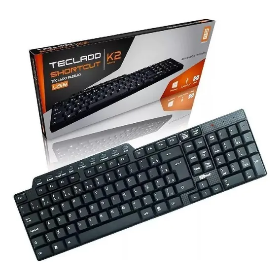 Teclado Multimidia Computador Usb - K2 Mb4113 Foto 1