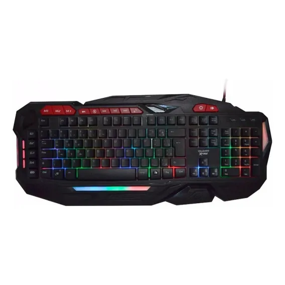 Teclado Multimídia Gamer Xfire Usb Multicor Tecdrive Bifrost Cor De Teclado Preto Foto 1