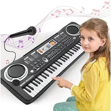 Teclado musical genérico conforme descrito Teclado eletrônico, teclado musical, 61 teclas, 61 teclas, teclado arranjador, teclado musical, teclado arranjador Foto  mini 1