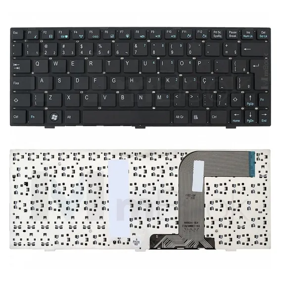 Teclado Netbook Philco 10d Phn10d Mp-10b68pa-f51 Cor Conforme Imagens Do Anúncio Idioma Português Brasil Foto 1