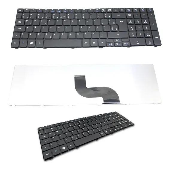 Teclado Notebook Acer Aspire 5 A515-51 A515-51-51ux Br Com Ç Cor Preto Foto 1