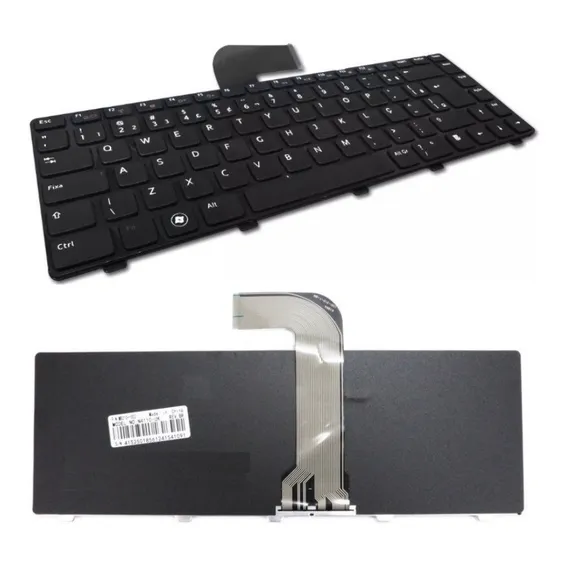 Teclado Notebook Dell Inspiron 14r 3420 14r 5420 15r 5520 Br Cor Preta Foto 1