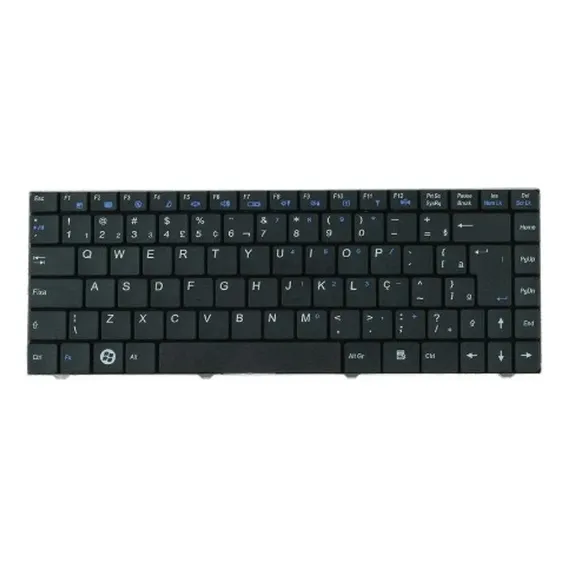 Teclado Notebook Intelbras I300 Infoway W7425 Preto Br Idioma Português Brasil Foto 1