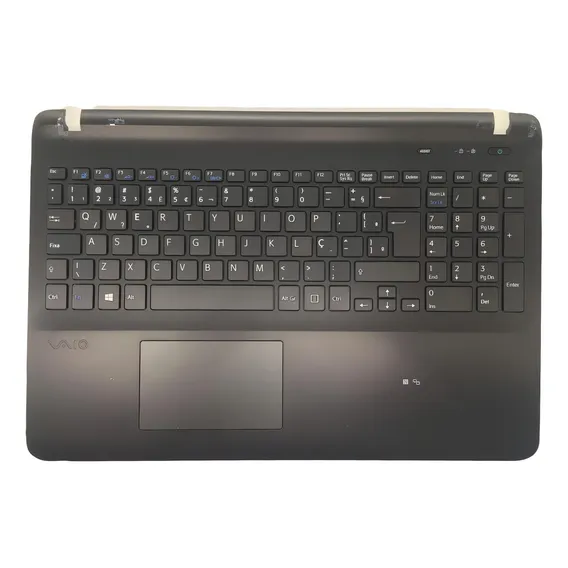 Teclado Notebook Sony Svf152c29x Svf153 Palmrest Br Pret Cor Preto Foto 1