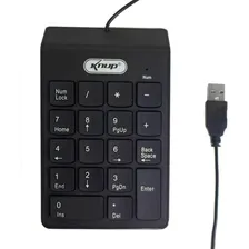 Teclado Numerico Kp-2003a Knup Com Fio Preto Foto mini 1