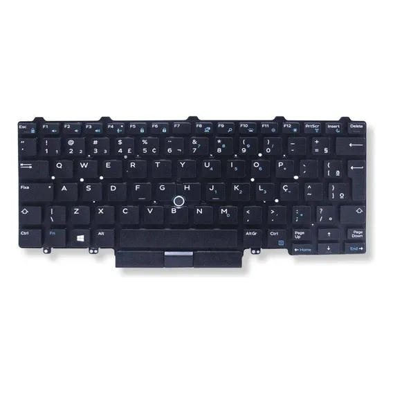 Teclado P/ Notebook Dell Latitude E5450 Abnt2 Marca Bringit Cor Preto Foto 1