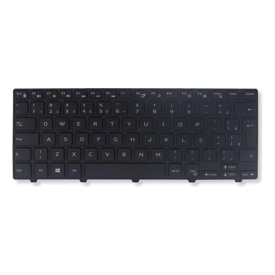 Teclado P/ Notebook Dell Pn Nsk-lqosc Com Ç - Marca Bringit Cor Preto Foto 1