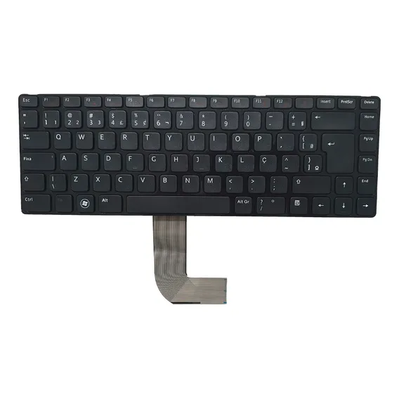 Teclado P/ Notebook Dell Vostro 3450 Abnt2 Marca Bringit Cor Preto Foto 1
