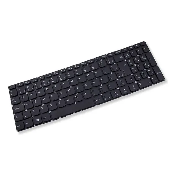 Teclado P/ Notebook Lenovo Ideapad 110-15acl Marca Bringit Cor Preto Foto 1
