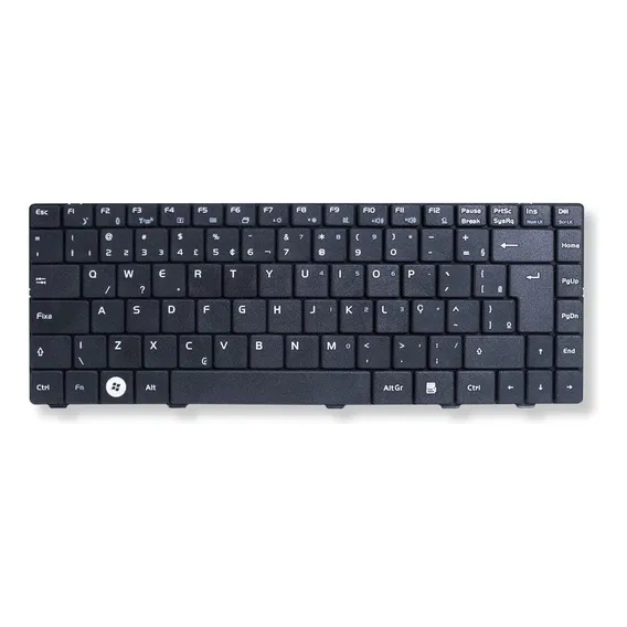 Teclado P/ Notebook Positivo Sim 4025 Abnt2 Marca Bringit Cor Preto Idioma Português Brasil Foto 1