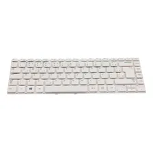 Teclado P/ Notebook Samsung Ativ Book 3 14.0 Cor Branco Foto mini 1
