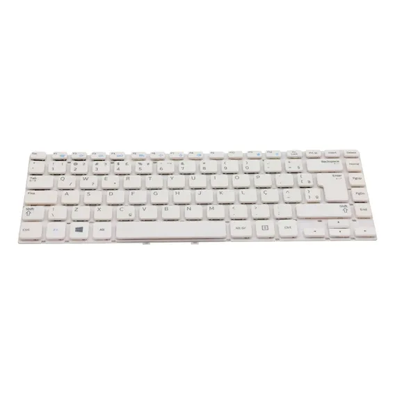 Teclado P/ Notebook Samsung Ativ Book 3 14.0 Cor Branco Foto 1