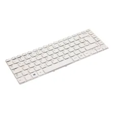 Teclado P/ Notebook Samsung Np270e4e-kd2br Cor Branco Foto mini 3