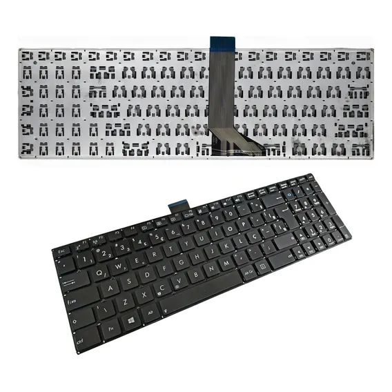Teclado Para Asus S500x X502 X502c X502ca X502cc X502u Com Ç Cor Preto Foto 1