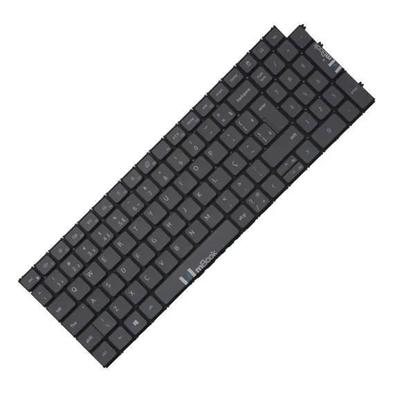 Teclado Para Dell Compatível Com Nsk-dehabw 1b Cinza Com Led Foto 1