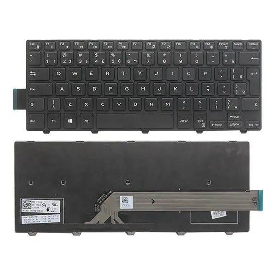 Teclado Para Dell Inspirion Pk1313p1a32 Model: Nsk-lq0sc 1b Cor Preto Idioma Português Brasil Foto 1