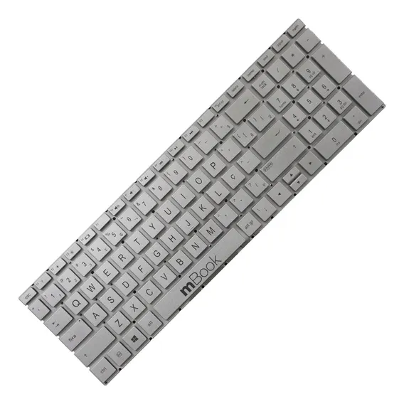 Teclado Para Hp Pavilion 15-db0030nr , 15-db0031nr Cor Prata Cor Prateado Foto 1