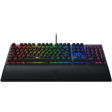 Teclado para jogadores Razer Black Widow BlackWidow Chroma V3 QWERTY Razer Yellow com luz RGB Foto mini 1
