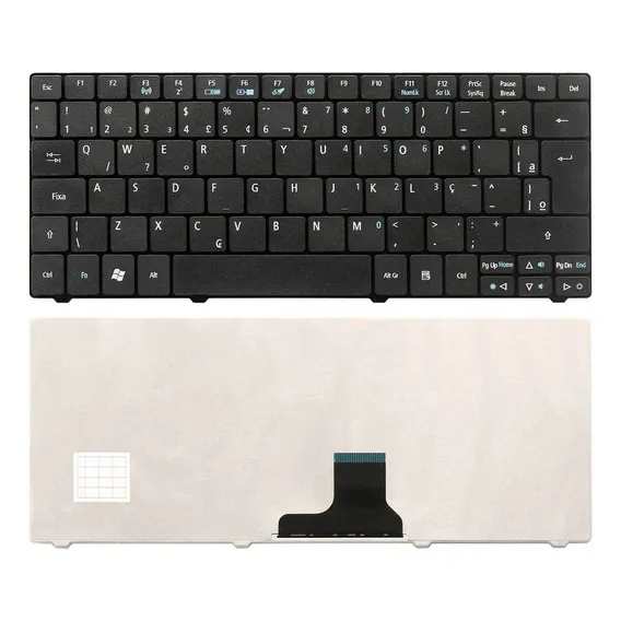 Teclado Para Netbook Acer Aspire One 722 Bz893 Modelo P1ve6 Cor Preto Foto 1