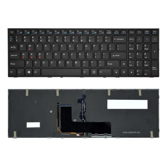 Teclado Para Notebook Avell 6-80-p6500-013-1 Mp-13h83usj430b Cor Ver-foto Foto 1
