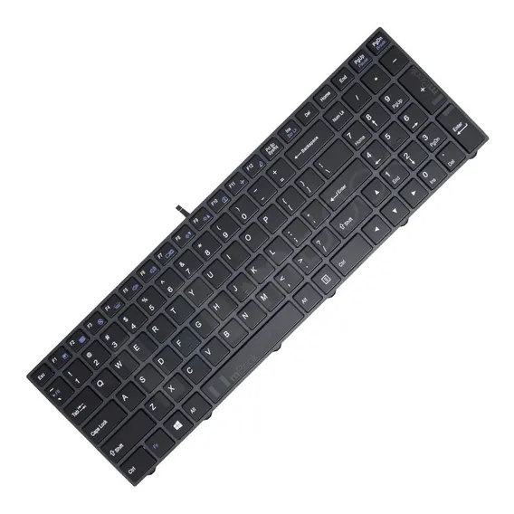 Teclado Para Notebook Compatível Com Pn 6-80-n25j0-330-1p Cor Preto Idioma Inglês Us Foto 1