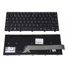 Teclado Para Notebook Dell Inspiron P53g 14 3000 3442 3443 Cor Preto Foto  mini 1
