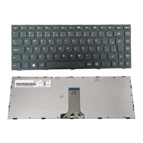 Teclado Para Notebook Lenovo G40-70 80GA Português Cor Preto Foto 1