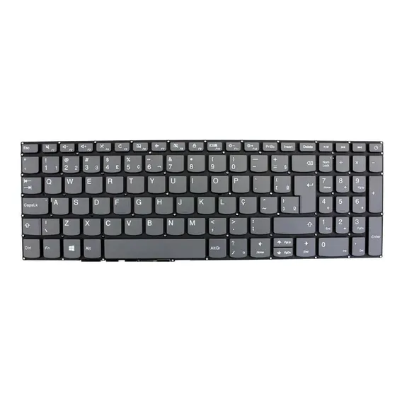 Teclado Para Notebook Lenovo Ideapad 520-ikb Abnt2 Br Cinza Foto 1
