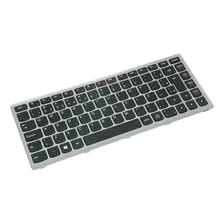 Teclado Para Notebook Lenovo Ideapad S4 Cor Preto Idioma Português Brasil Foto mini 1