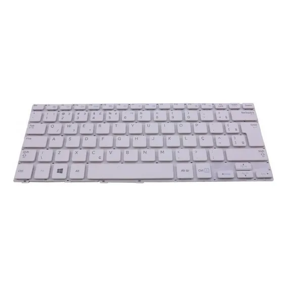 Teclado Para Notebook Samsung Np900 905s3g-k04 Np915s3g Cor Branco Foto 1
