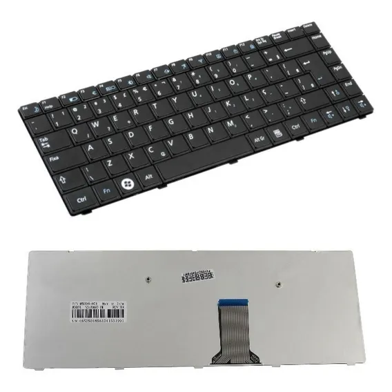 Teclado Para Notebook Samsung Rv410 Np-r430 Np-r440 Cor Preto Idioma Português Brasil Foto 1