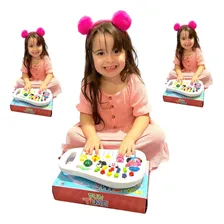 Teclado Piano Infantil Menino Menina Som Luz Foto mini 3