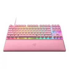 Teclado Razer Huntsman V2 Tkl Opto USB-c Switch Red Quartz Teclado Rosa Idioma Inglês Foto mini  2