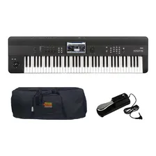 Teclado Sintetizador Korg Krome 73 Com Capa E Pedal Kit Foto  mini 1